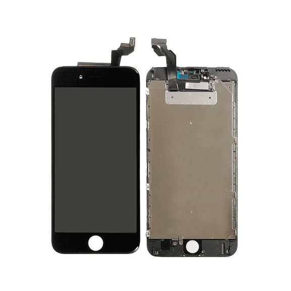 Replacement LCD Assembly With Steel Plate Compatible For iPhone 6S Plus (Premium) (Black)