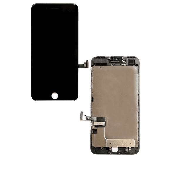 Replacement LCD Assembly With Steel Plate Compatible For iPhone 7 Plus (Aftermarket: AQ7) (Black)