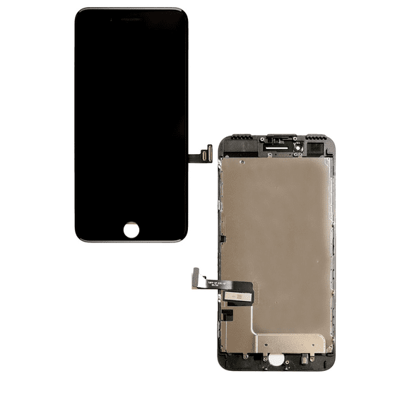 Replacement LCD Assembly With Steel Plate Compatible For iPhone 7 Plus (Premium: LG) (Black)