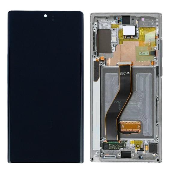 Replacement LCD Display Touch Screen Digitizer Assembly With Frame For Samsung Galaxy Note 10 (SM-N970W) - Aura Glow