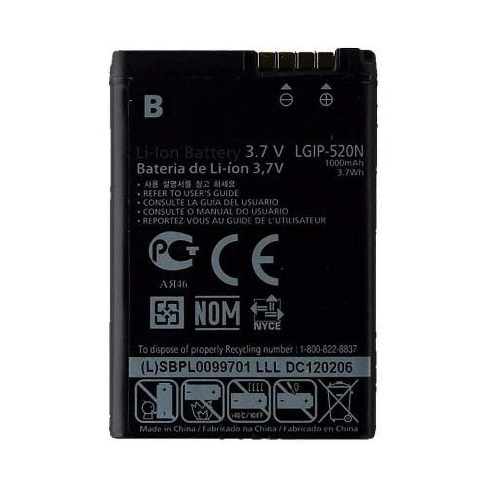 Replacement LG LGIP520N Liion Cell Phone Battery 1000mAh / 3.7v