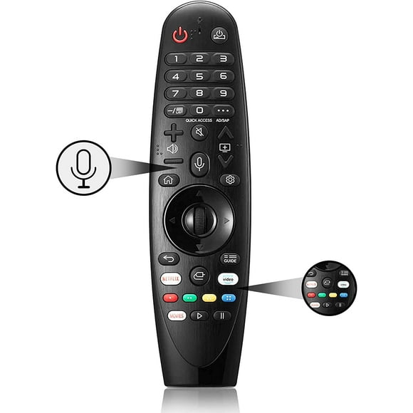 Replacement for LG Smart TV Remote Magic Remote Control Function Universal LG Remote for LG UHD OLED QNED NanoCell 4K 8K Models Netflix and Prime Video Hot Keys,Google/Alexa