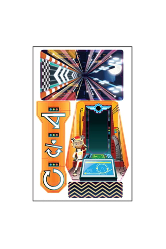 Replacement Labels - Stickers for Mattel Blaze and The Monster Machines Light & Launch Hyper Loop Vehicle Playset