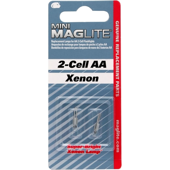 Replacement Lamp for AA Mini Flashlight, PK2