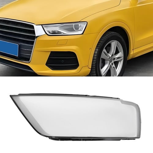 Replacement Left Headlight Lens Cover, Left Side Front Headlamp Lens Cover for 2016-2018 Audi Q3