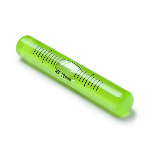 Replacement Level Glass Vial, Spirit Bubble Level, No Nib, Accurate, Green, 70mm x 11mm, (2 3/4 x 7/16 in)