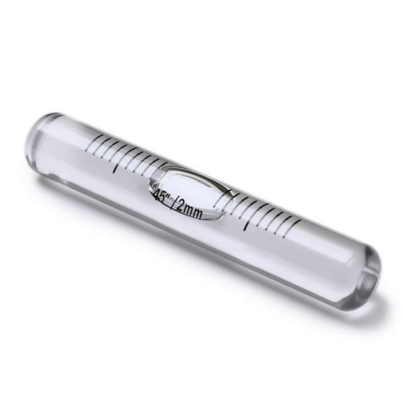 Replacement Level Glass Vial, Spirit Bubble Level, No Nib, Accurate, White, 70mm x 11mm, (2 3/4 x 7/16 in)
