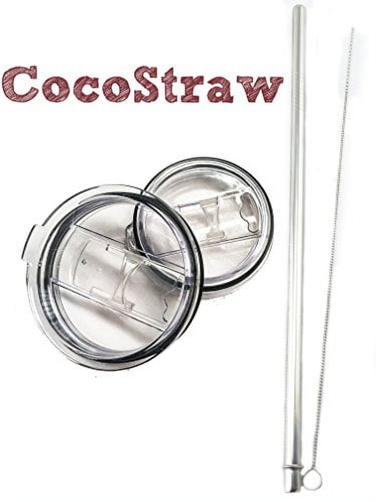 30 oz Straw Combo Lid Replacement for Vacuum Mugs Fits Yeti Ozark Rocky Polar Drifter (1 Straw Lid)