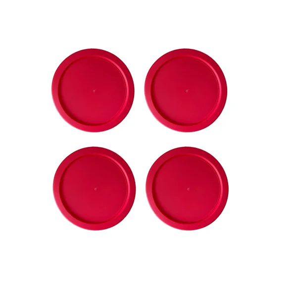 Replacement Lid For Pyrex 1-Cup Storage Cover 4" Bowl 7202-Pc Red (4-Pack)