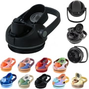 Replacement Lid for Owala FreeSip Sway 30 oz 40 oz Water Bottle & Tumbler Leakproof One Button Replacement Cap for Owala Freesip Sway Cup Top Accessories, BPA Free Black, 30 OZ