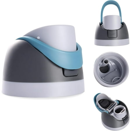 Replacement Lid for Owala Freesip, Compatible with Owala Cup 16oz 24oz 32oz 40oz, One Button Water Bottle Top Lid Replacement Accessory, Leakproof (Grayish Blue)