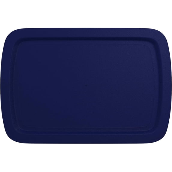 Replacement Lid fits Pyrex 9x13 C233 Easy Grab Glass Casserole Baking Dish Container with Cut-Out Handles, for 3-Quart Model C-233-PC (Navy)