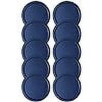 Replacement Lid for Pyrex 4" (Smallest Size) Storage Plastic Cover 1 Cup Bowl Dish 7202-PC Blue (10-Pack)