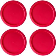 Almacenamiento 4 Copas Redondas Pyrex Cobertoras Para Cuencos De Vidrio, Anaranjado