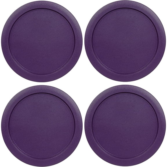 Replacement Lid for Pyrex 7.5" (7 Cup) Storage Plastic Cover Bowl 7402-PC Purple (4-Pack)