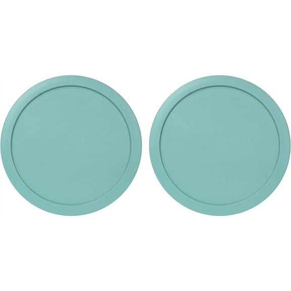 Replacement Lid for Pyrex 7.5" (7 Cup) Storage Plastic Cover Bowl 7402-PC Turqoise (2-Pack)