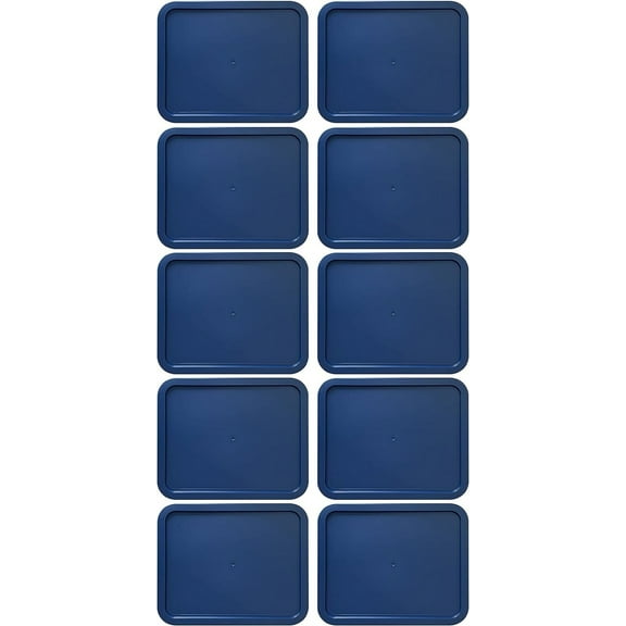 Replacement Lid for Pyrex Plastic Blue Cover 11 Cup Bowl Dish Rectangle 7212-PC (10-Pack)