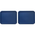 thumbnail image 1 of Replacement Lid for Pyrex Plastic Blue Cover 3 Cup Bowl Dish Rectangle 7210-PC (2-Pack), 1 of 3