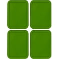 thumbnail image 1 of Replacement Lid for Pyrex Plastic Green Cover 3 Cup (5.75" x 7.75") Bowl Rectangle 7210-PC (4-Pack), 1 of 2