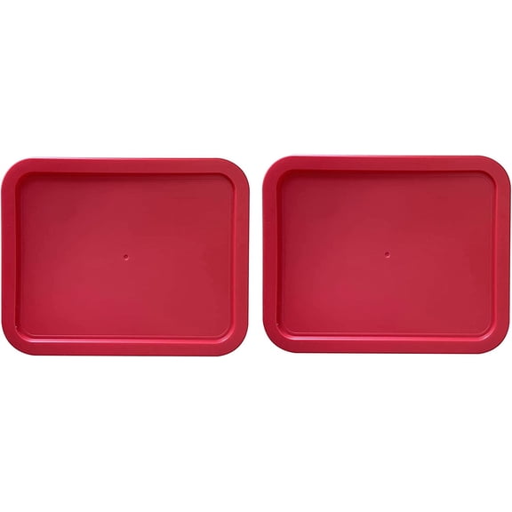 Replacement Lid for Pyrex Plastic Red Cover 11 Cup Bowl Dish Rectangle 7212-PC (1-Pack)