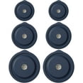 thumbnail image 1 of Replacement Lids for Pyrex 7200-PC 2 Cup and 7201-PC 4 Cup and 7402-PC 6/7 Cup, Silicone Round Storage Cover Lid for Anchor Hocking Glass Bowl 6 Pack Dark Blue, 1 of 8