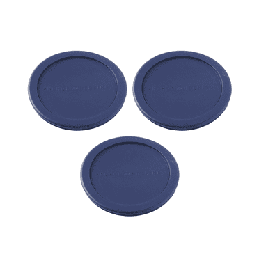 Replacement Lids for Pyrex & Anchor Hocking Basic 4 Cup Round Glass Food Storage Containers, Set of 3 Plastic Lids