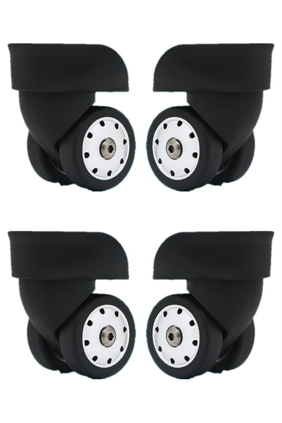 Replacement Luggage Wheels W046# S Size (Di Long) Replacement Plastic Wheels/Luggage Spinner Wheels (2 Pair/Set)