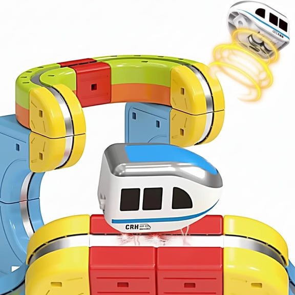 Replacement Magnetic Electric Train Cars for KlickRail Rechargeable 3D Infinity Track Train Head for Flexible Tracks for Indoor Play