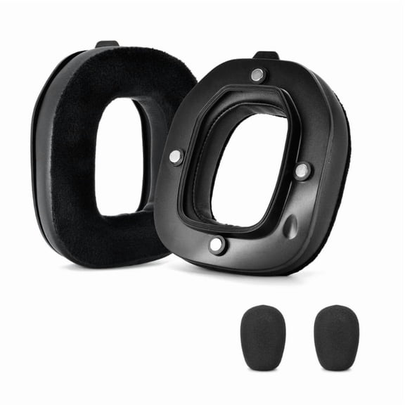 Replacement Megnetic Button Ear Cushions Microphone Foam for Logitech Astro A40TR Headsets High Density Noise Isolation