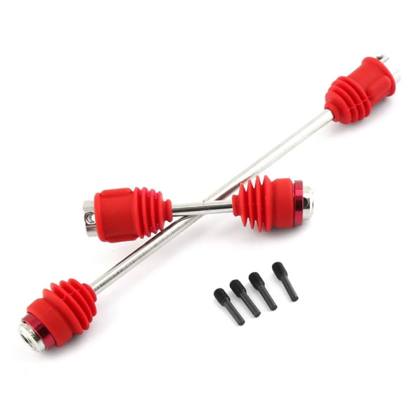 Replacement Metal Front & Rear Central Drive Shaft for Traxxas E-Revo VXL 2.0 RTR 4WD 1/10 RC Car Accessories, Red