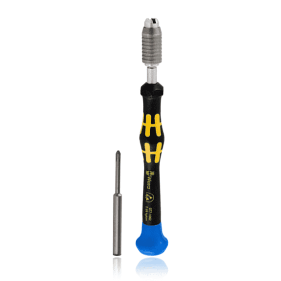 Replacement Micro ESD Screwdriver Kraftform Blue Torque Crosshead Screw Driver (Blue, 0.65 kgf cm) (Wera)