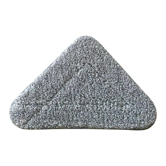 Replacement Microfiber & Coral Fleece Mop Pad For Triangular Mops, Washable Mop Head For Household Dust & Stubborn Sticky Mess Cleaning, Ideal For Sealed Hardwood Laminate Stained