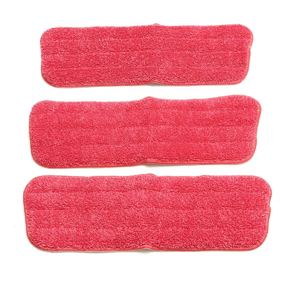 Replacement Microfiber Mop Pad for Spray Mops & Reveal Mops Washable Mop Head Household Dust Cleaning Floor Kit, Set Of Three