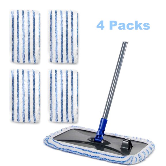 Replacement Microfiber Mop Refill Pads Fit for Hardwood Floor'N More, Wenye Washable Floor Mop Pad Refills Fit for O-Cedar