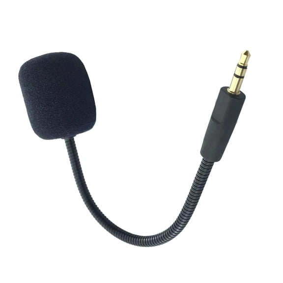 Replacement Microphone For Cloud Orbit S Gaming Headsets with 3.5mm Plug Noise Cancellation Sponge Sleeve