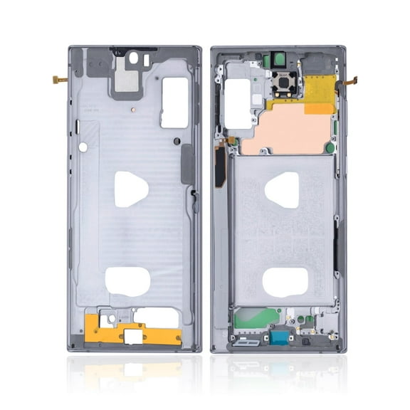 Replacement Mid-Frame Housing Compatible For Samsung Galaxy Note 10 Plus (Aura White)