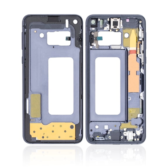 Replacement Mid-Frame Housing Compatible For Samsung Galaxy S10E (With Small Parts) (Prism Black)