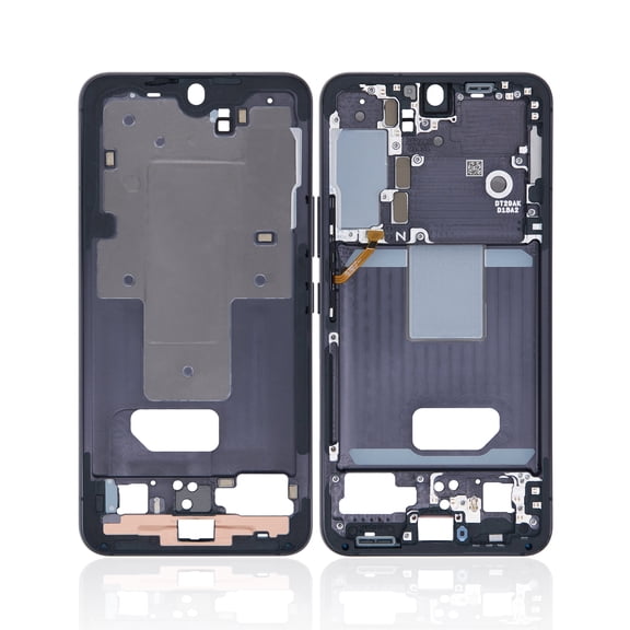 Replacement Mid-Frame Housing Compatible For Samsung Galaxy S22 5G (North American Version) (Phantom Black)