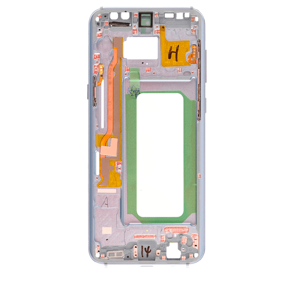 Replacement Mid-Frame Housing Compatible For Samsung Galaxy S8 Plus (With Small Parts) (Coral Blue)