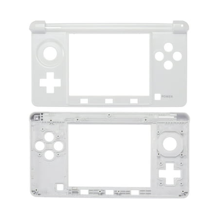 Replacement Mid-Frame Housing Compatible With Nintendo 3DS (White)