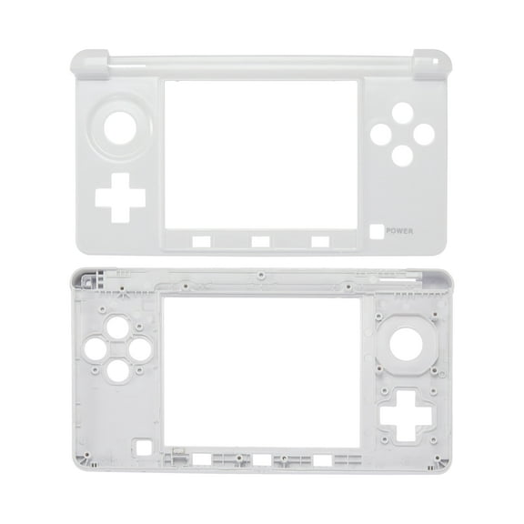 Replacement Mid-Frame Housing Compatible With Nintendo 3DS (White)