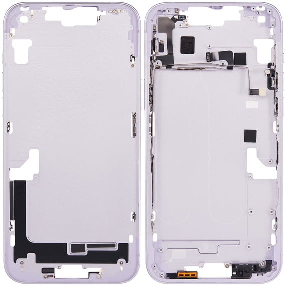 Replacement Mid-Frame Housing W/Power & Volume Button Compatible For iPhone 14 Plus(US)(Aftermarket +)(Purple)