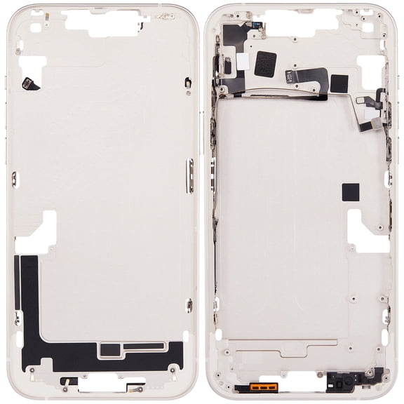 Replacement Mid-Frame Housing W/Power & Volume Button Compatible For iPhone 14 Plus(US)(Aftermarket +)(Starlight)