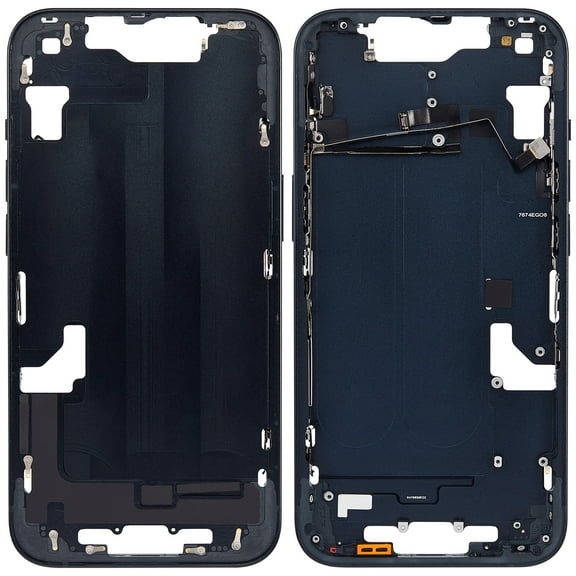 Replacement Mid-Frame Housing W/ Power & Volume Button Compatible For iPhone 14 (US Version) (Aftermarket +) (Midnight)