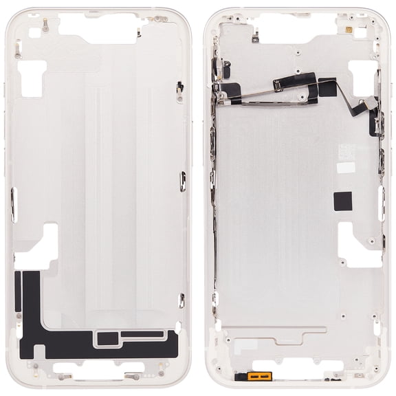Replacement Mid-Frame Housing W/ Power & Volume Button Compatible For iPhone 14 (US Version) (Aftermarket +) (Starlight)