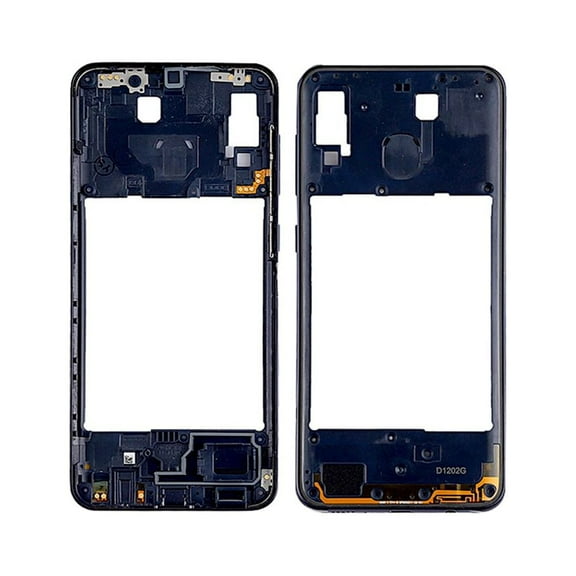 Replacement Middle Frame Bezel Plate Compatible With Samsung Galaxy A20 (SM-A205W) - Black