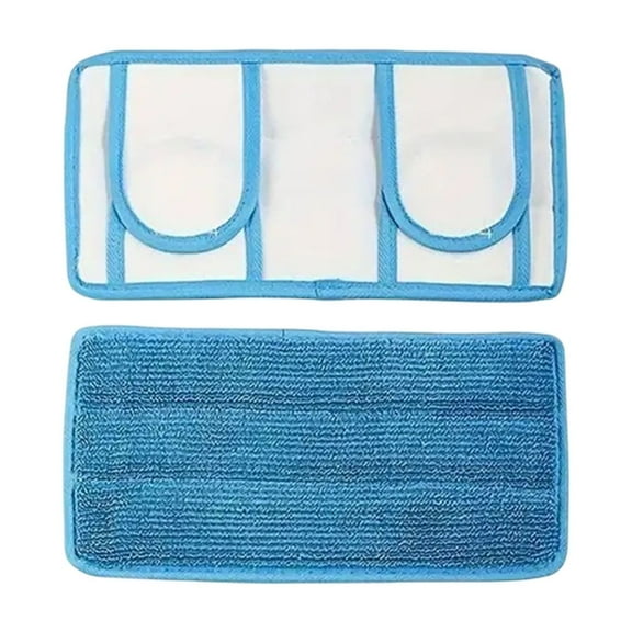 Replacement Mop Cover For Flat Mop Blue Polyester 1 Pack