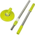 thumbnail image 1 of Replacement Mop Handle | 360 Degree Rotating Telescopic Mop Stick with Reinforced Plastic Disc | Mop Pole Replacement for Mop Bucket Cleaning System | Fits Round Mops for Tile, Wood, & Car Floors, 1 of 1