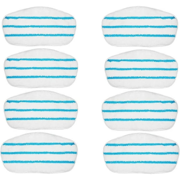 Replacement Mop Pads, Compatible with PurSteam PureSteam ThermaPro 211 10-in-1 Steam Mop Cleaner, 8-Pack