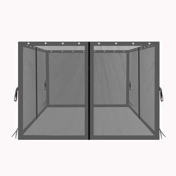 Replacement Mosquito Netting Replacement Gazebo Netting Universal Replacement Mesh Netting Screen Walls for 10x10 Ft Canopy Tent,Black